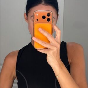 Orange Wireless MagSafe-Compatible Phone Case